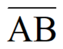 \overline{AB}