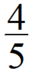 \frac{4}{5}